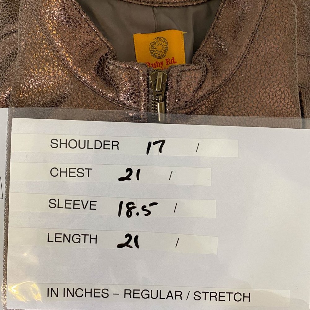 Ruby Rd Copper Metallic Jacket - Picture 9 of 10